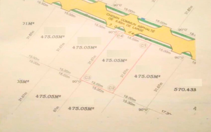 Residential land of 11.26 (475m2) perches with a modern infrastructure for sale in Bois de Champs, Mont Choisy.