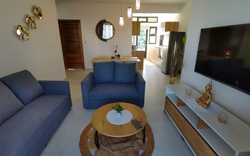 For long term rental 3-bedroom apartment at Morcellement Green Creek, Flic en Flac.