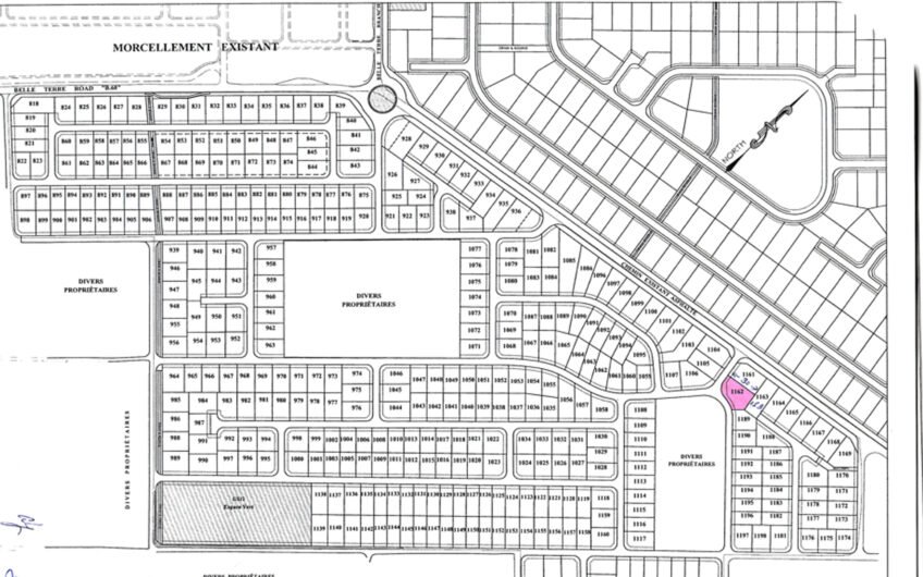 For sale nice residential land at Morcellement Highland Rose.